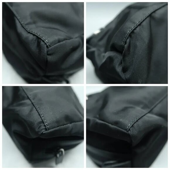 PRADA Black Nylon Clutch 412-022725 - Picture 6 of 12